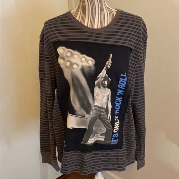 Riff It’s Only Rock N Roll Graphic Long Sleeve Shirt - Picture 1 of 7